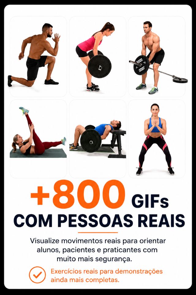 Mais de 800 GIFs de exercícios com pessoas reais
